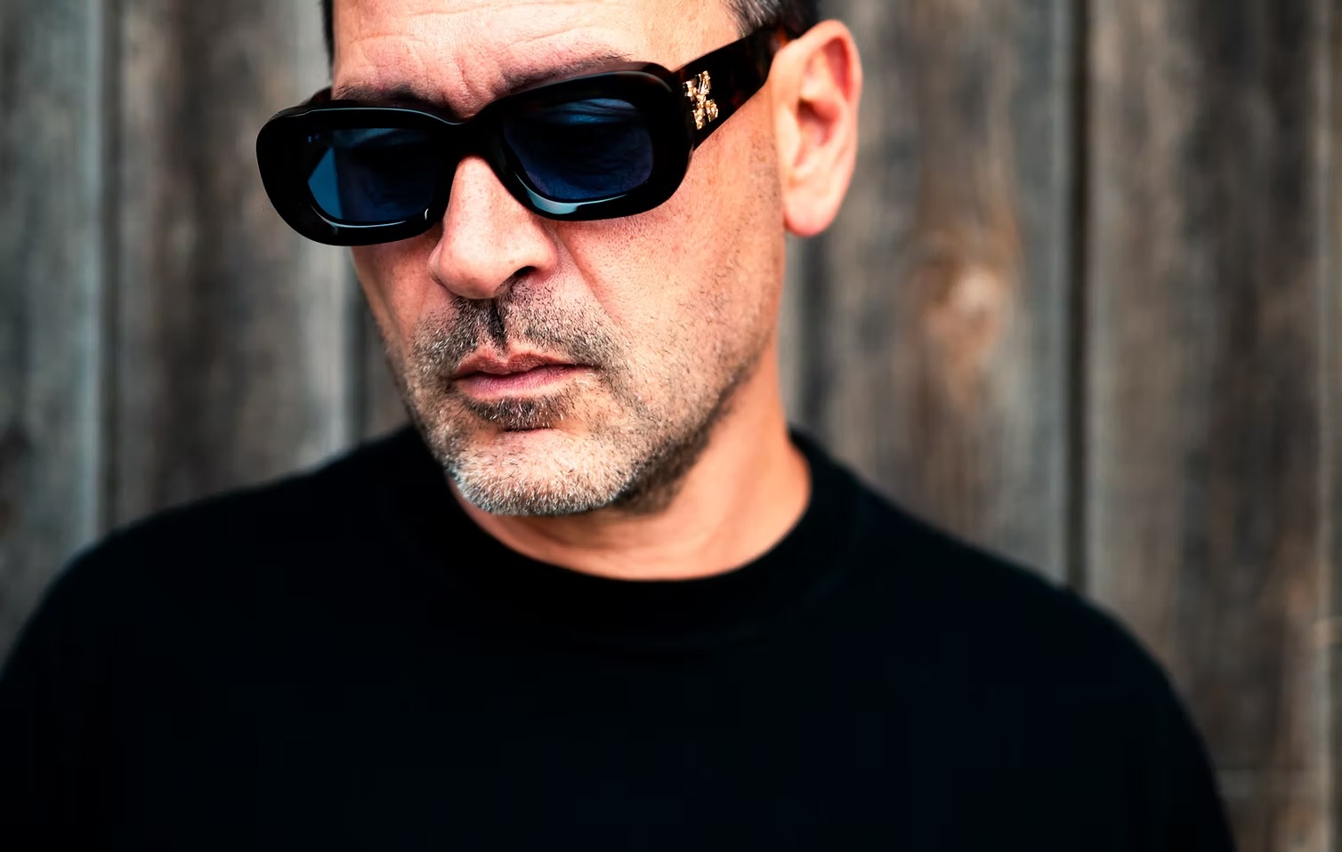 Portrait of JD Davis wearing dark sunglasses